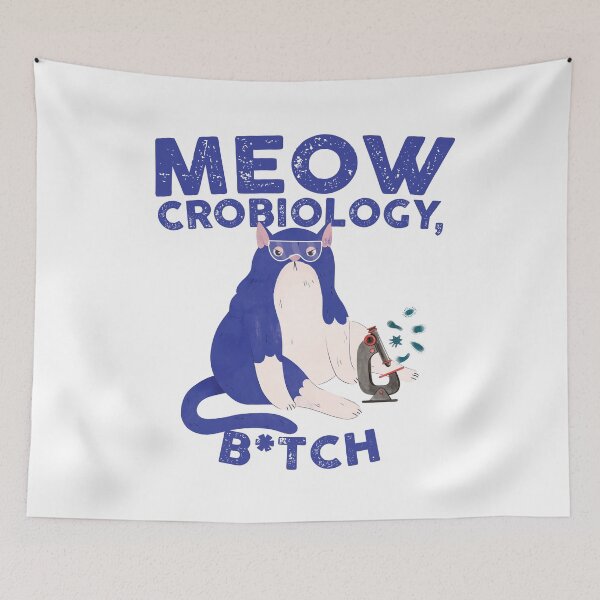 Item preview, Meowcrobiology, Bitch designed and sold by chillaxcats.