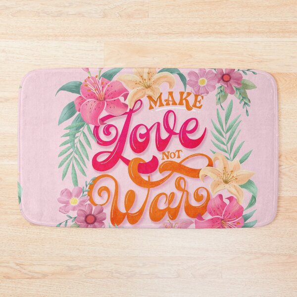 Item preview, make love not war. designed and sold by Sandra Brezina.