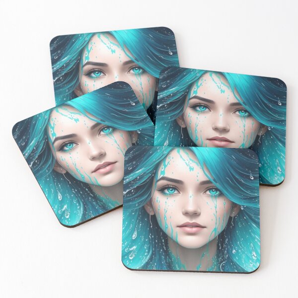 Item preview, Turquoise Water Girl - Cool Art designed and sold by joejiing.