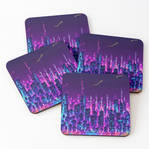 Item preview, Neon Light Modern City! designed and sold by seunghus.