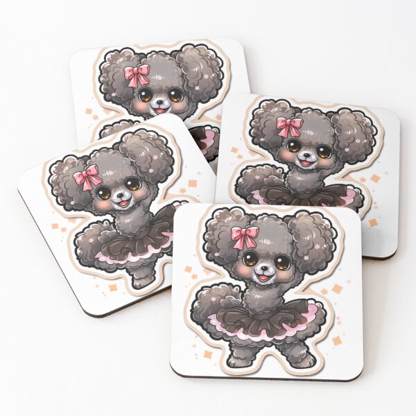 Item preview, Amiable Poodle - Merry and Outgoing, Sparkling Eyes and Adorable Tutu designed and sold by PaintbrushPlace.