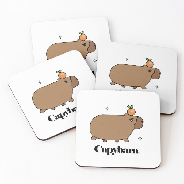 Item preview, Capybara cute animal sticker collection, aesthetic stickers, uwu designed and sold by shreya ranjan.