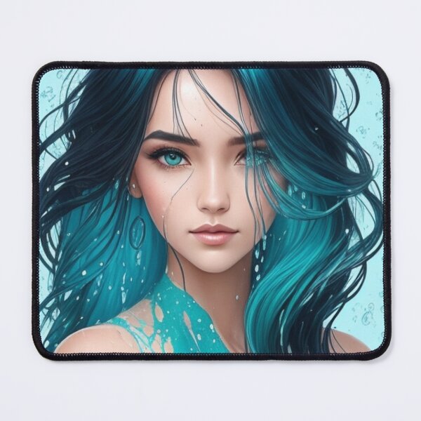 Item preview, Turquoise Water Girl - Cool Art designed and sold by joejiing.