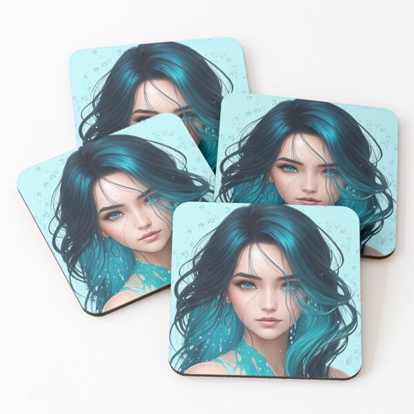 Item preview, Turquoise Water Girl - Cool Art designed and sold by joejiing.