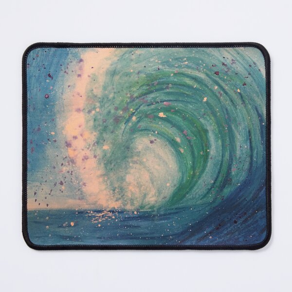 Item preview, aqua wave designed and sold by raymepastoreart.