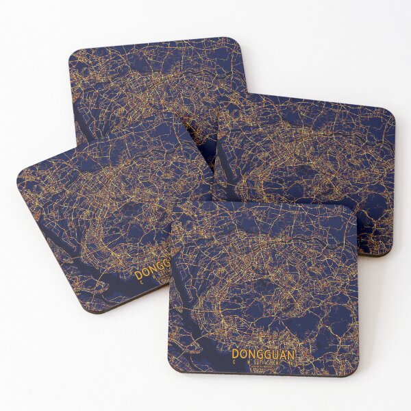 Item preview, Dongguan, Guangdong, China Map -  City At Night designed and sold by deMAP.