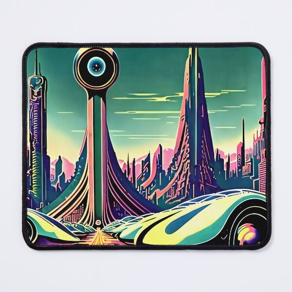Item preview, Retro-futuristic sci-fi city designed and sold by ArthurVandelay.