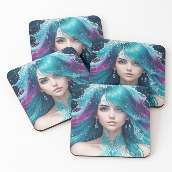 Item preview, Turquoise Water Girl - Cool Art designed and sold by joejiing.