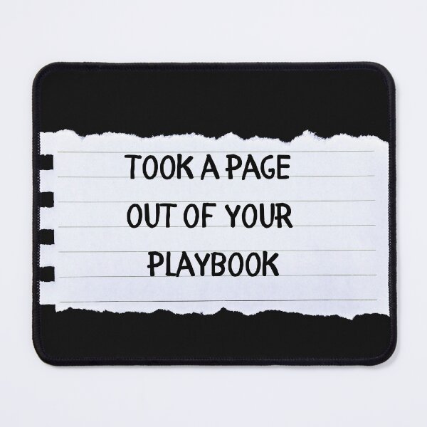 Item preview, A page out of your playbook design designed and sold by GracefulGems.