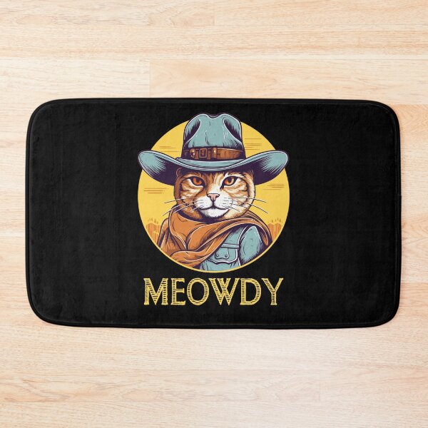Item preview, Funny Cat Cowboy Cowgirl Meow Howdy Meowdy designed and sold by KsuAnn.
