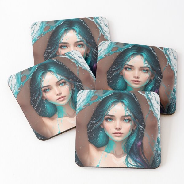 Item preview, Turquoise Water Girl - Cool Art designed and sold by joejiing.