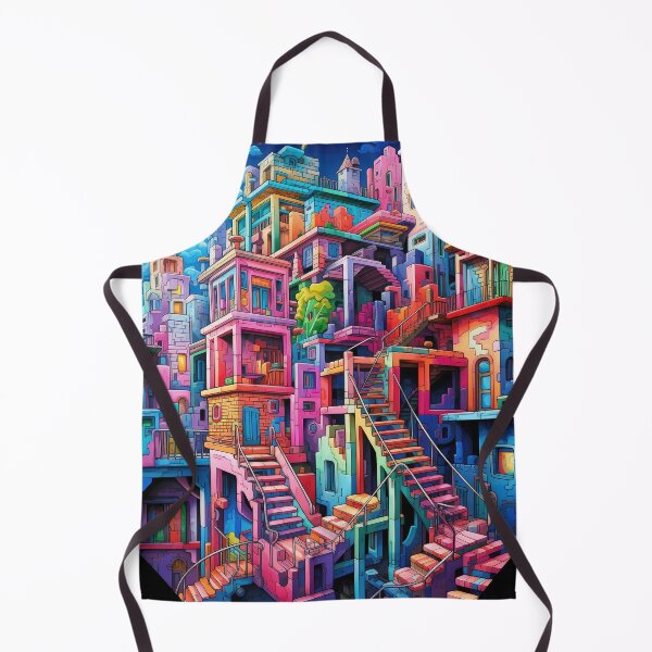 Item preview, Urban dreamscape series - houses and stairs  designed and sold by Adriano Carrideo.
