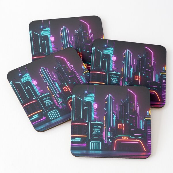 Item preview, Neon Light Modern City! designed and sold by seunghus.