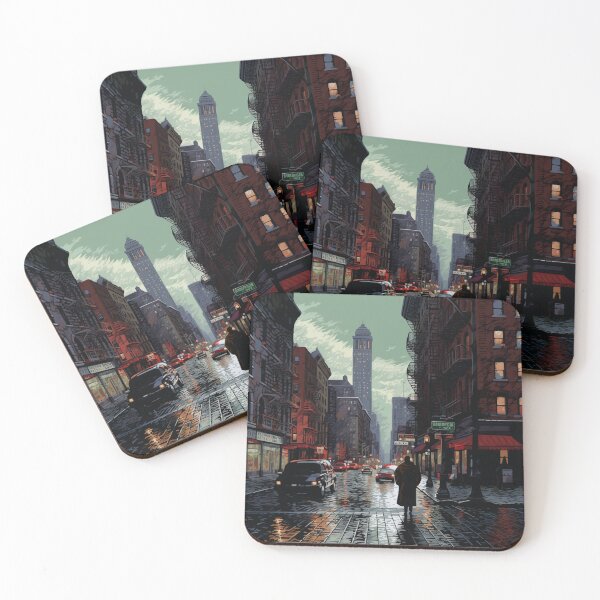 Item preview, Rainy day street designed and sold by AI-G-I-.