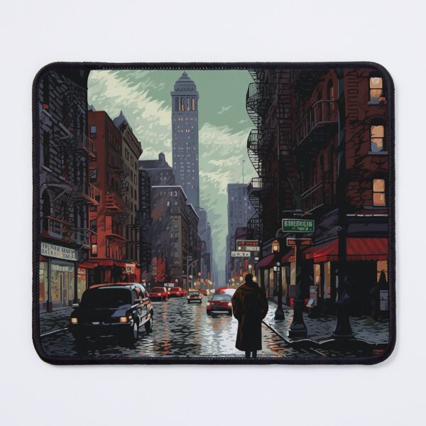 Item preview, Rainy day street designed and sold by AI-G-I-.