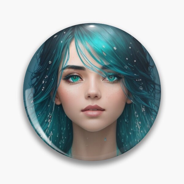 Item preview, Turquoise Water Girl - Cool Art designed and sold by joejiing.