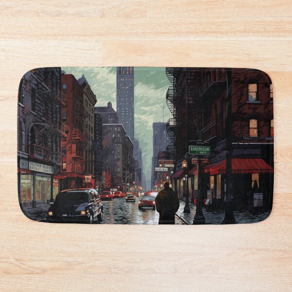 Item preview, Rainy day street designed and sold by AI-G-I-.