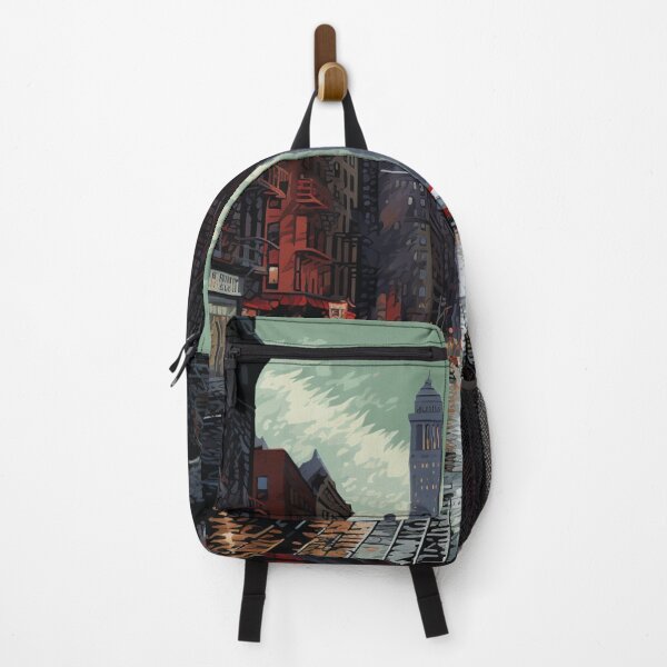 Item preview, Rainy day street designed and sold by AI-G-I-.