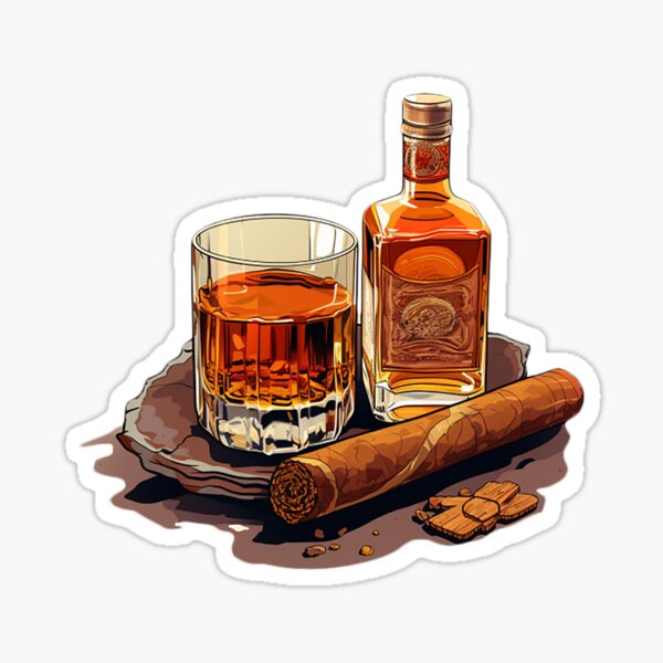 Item preview, Minimial Whiskey Cigar designed and sold by Minimal-Geek.