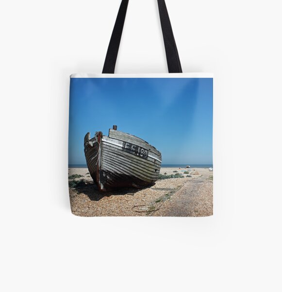 www.lizgarnett.com - Dungeness Fishing Boat All Over Print Tote Bag