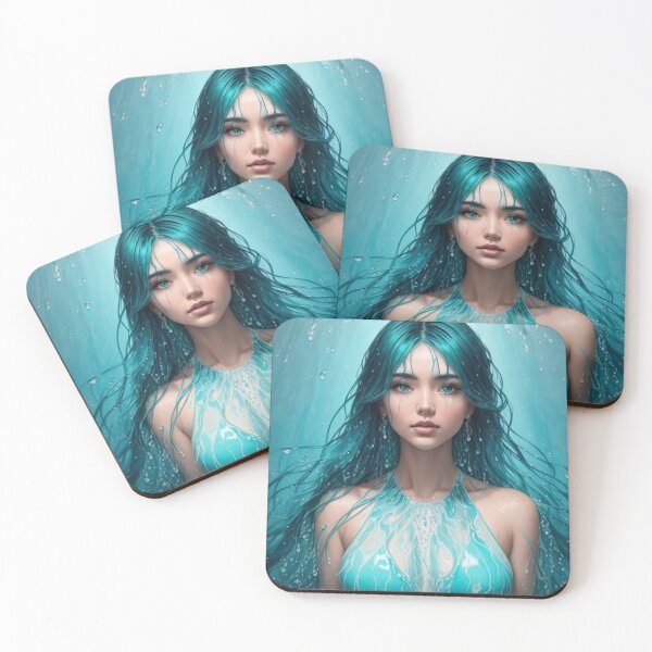 Item preview, Turquoise Water Girl - Cool Art designed and sold by joejiing.