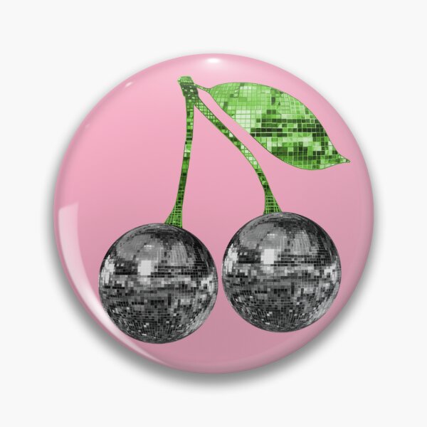 Item preview, Pair of Silver Disco Ball Cherries designed and sold by Deborah Camp.