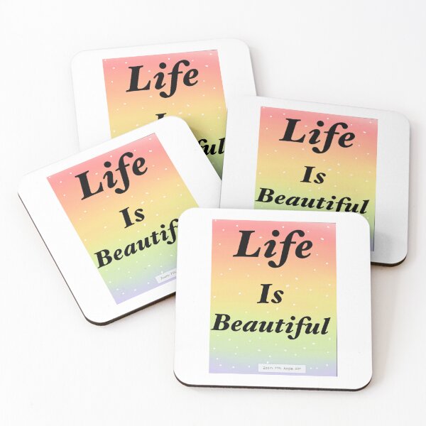 Item preview, Life is beautiful Quote designed and sold by Fundigitalart.