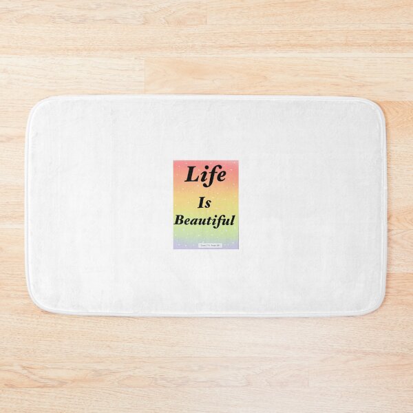 Item preview, Life is beautiful Quote designed and sold by Fundigitalart.