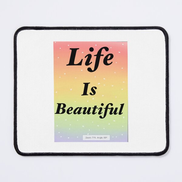 Item preview, Life is beautiful Quote designed and sold by Fundigitalart.