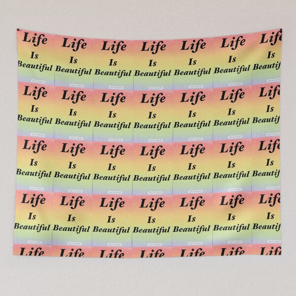 Item preview, Life is beautiful Quote designed and sold by Fundigitalart.