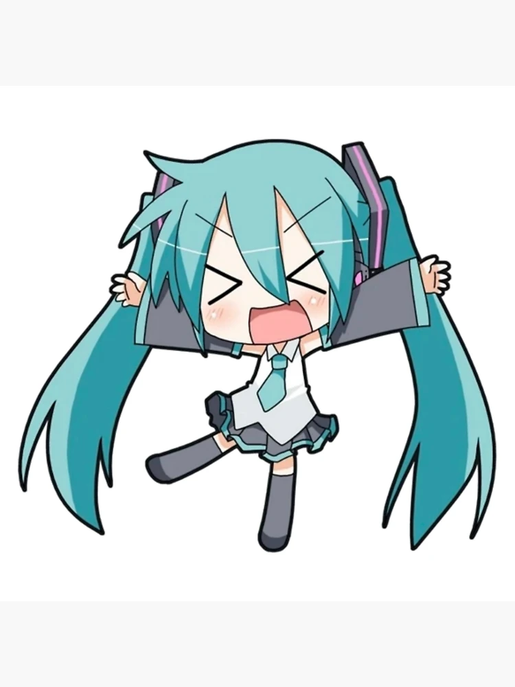 hatsune miku doing a cute little pose