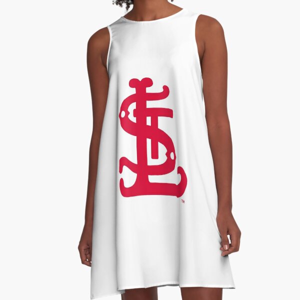 St. Louis Cardinals White Fan Dress - Girls