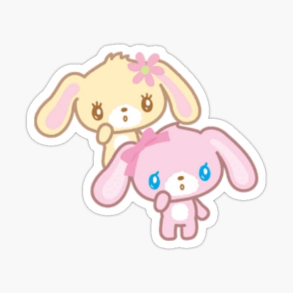 Item preview, Hanausa and strawberryusa sugarbunny cute sticker designed and sold by lelemoondae.