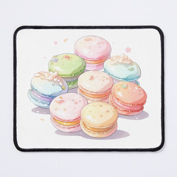 Item preview, Cute Kawaii Colorful Macarons in Pastel Colors designed and sold by CozyKawaiiArt.