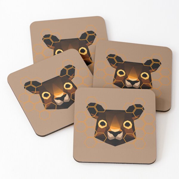 Item preview, brown bear with honey designed and sold by MacLis.