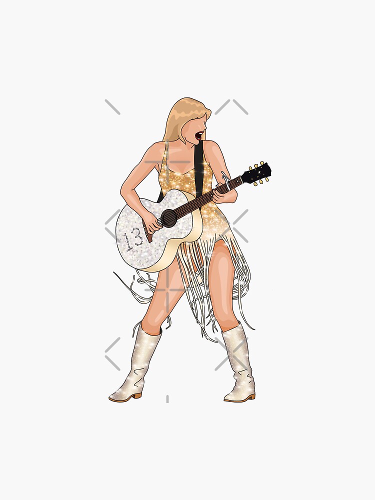 Discover Taylor The Eras Tour Fearless Sticker