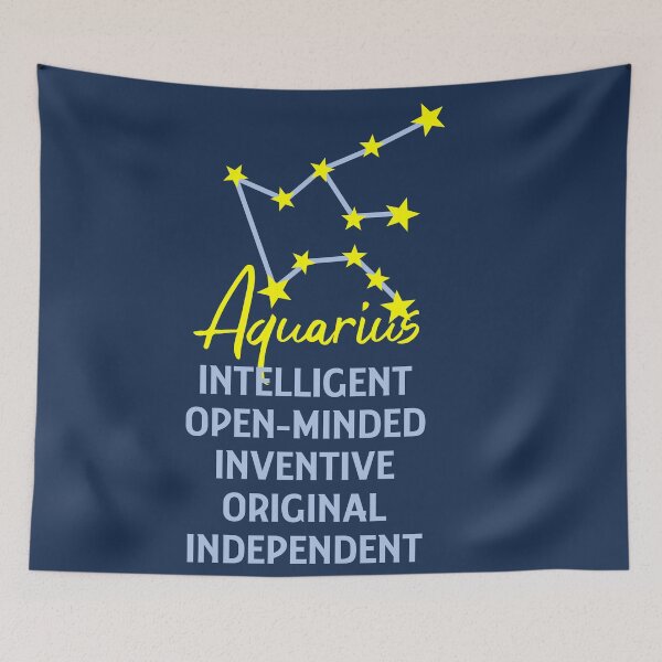 Item preview, Born in January 21 to February 18 Aquarius birthday designed and sold by giftfromheart.