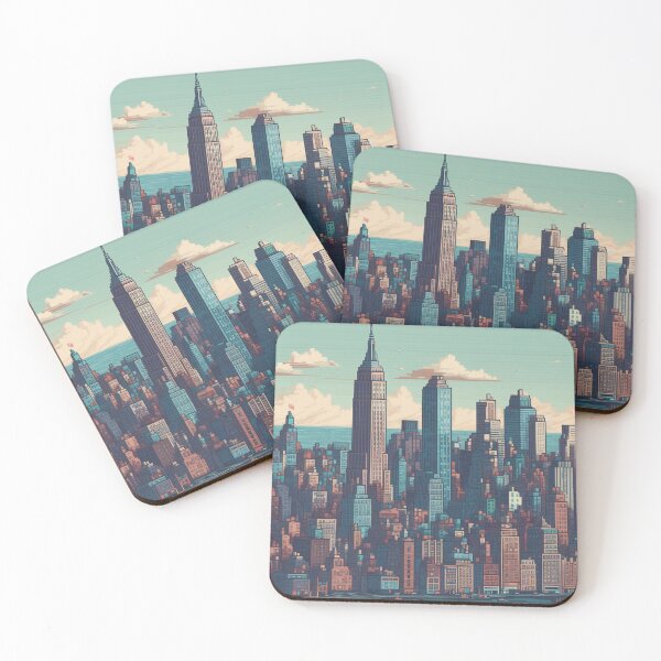 Item preview, New York in Pixel Art designed and sold by AI-G-I-.