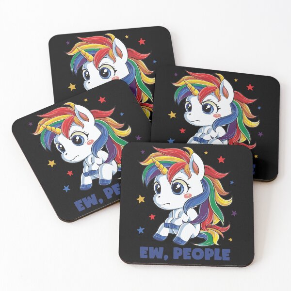 Item preview, Cute Unicorn Ew People Funny Rainbow Unicorn Gift designed and sold by HortenciaAlcara.