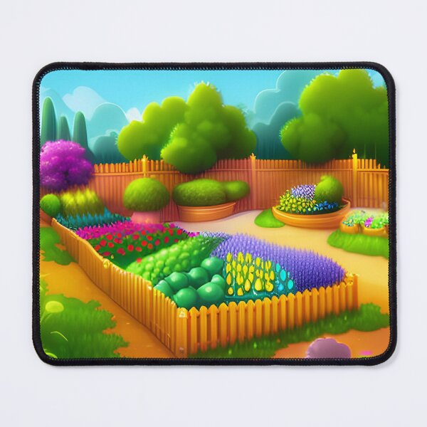 Aperçu de l'œuvre "Un jardin communautaire où les résidents cultivent des produits biologiques et partagent les ressources." créée et vendue par Adventurous Apparel.