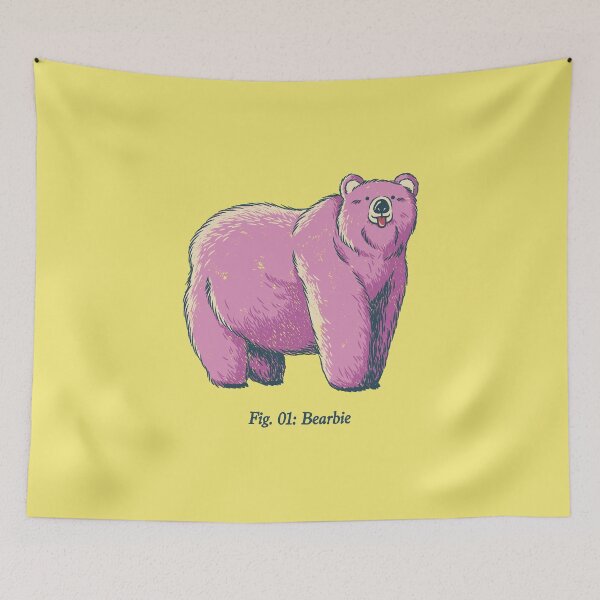 Item preview, Bearbie Pink Bear by Tobe Fonseca designed and sold by Tobe Fonseca®.