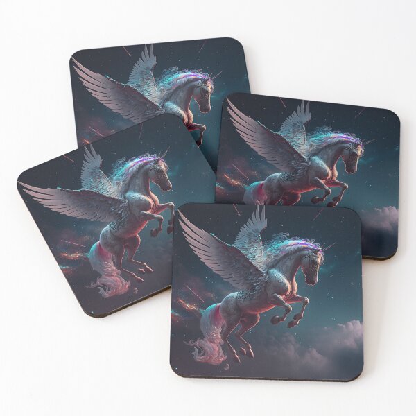Item preview, "The Pegasus flying through multicolored clouds" designed and sold by Art-Vortex-fr.