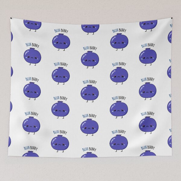 Item preview, Blue Berry Funny Fruit Puns designed and sold by punnybone.