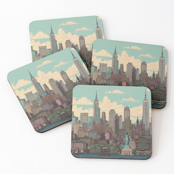 Item preview, New York in pixel art 2 designed and sold by AI-G-I-.