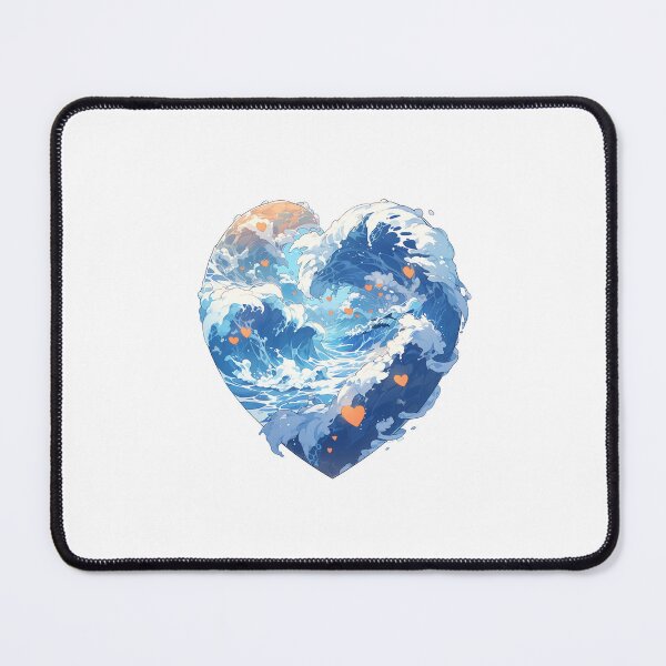 Item preview, Beneath the Waves: A Heart Full of Love to Summer Waves designed and sold by CozyKawaiiArt.