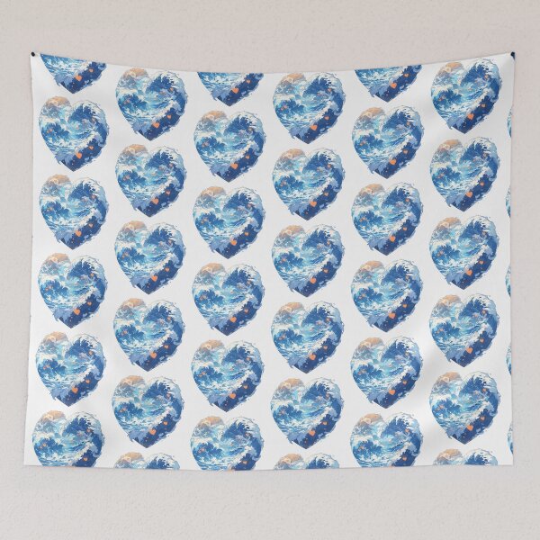 Item preview, Beneath the Waves: A Heart Full of Love to Summer Waves designed and sold by CozyKawaiiArt.