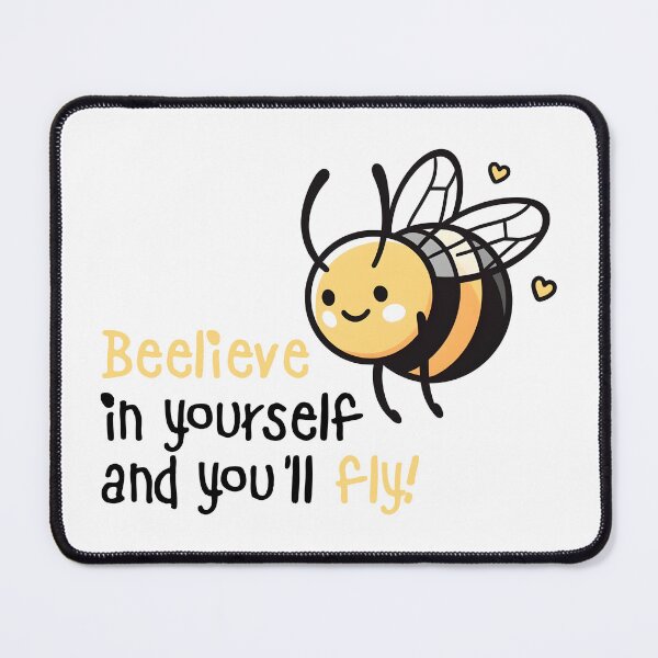 Item preview, Beelive in yourself and you'll fly - Cute happy bee designed and sold by Shegohi.