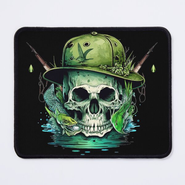 Item preview, Skull on fishing II designed and sold by thatsthepoint.