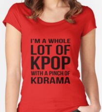 Eine Menge KPOP - PINK Tailliertes Rundhals-Shirt
