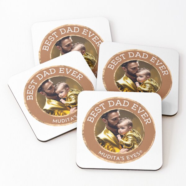 Item preview,   Lovely " Best dad ever" Angelic Happy Soft Father and Baby  Sticker designed and sold by MuditasEyes.